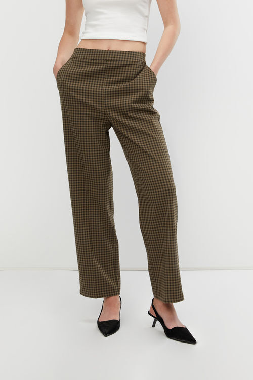 Plaid houndstooth sale pants